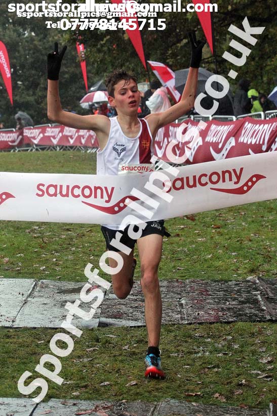 Boys under-13s, National Cross Country Relay Champs., Berry Hill Park, Mansfield.  Photo: David T. Hewitson/Sports for All Pics